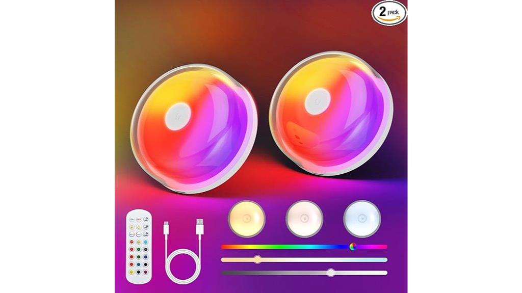 dual rechargeable shower lights