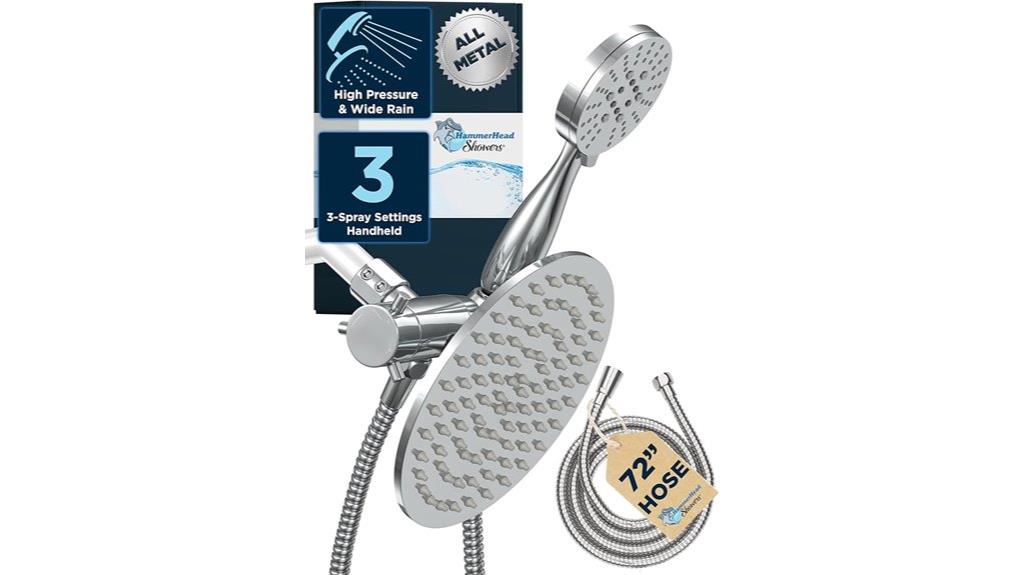 dual shower head combo