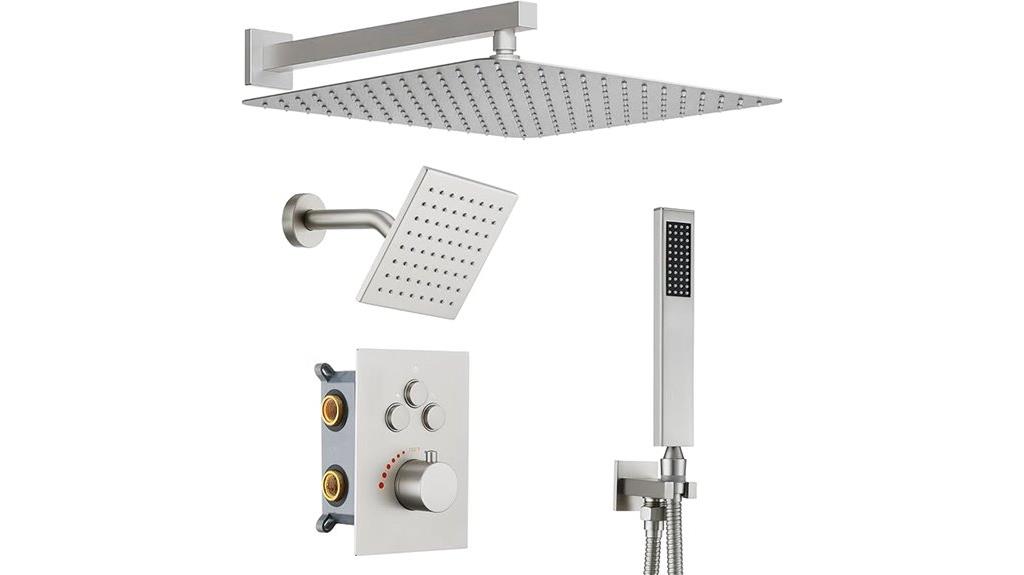 dual shower wall mount