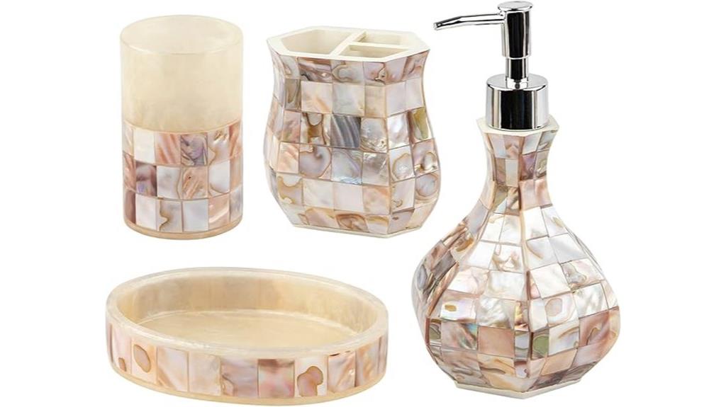 elegant four piece bathroom set