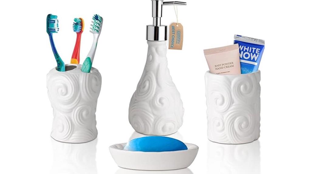 elegant four piece bathroom set