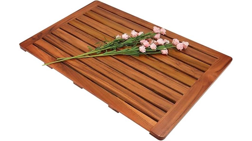 elegant utoplike teak mat