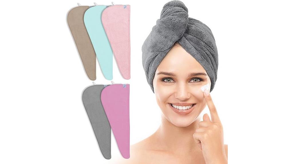 five pack hair towels