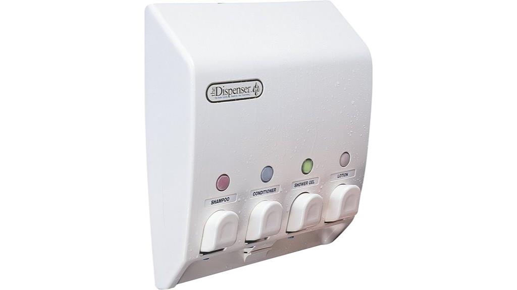 four chamber shower dispenser