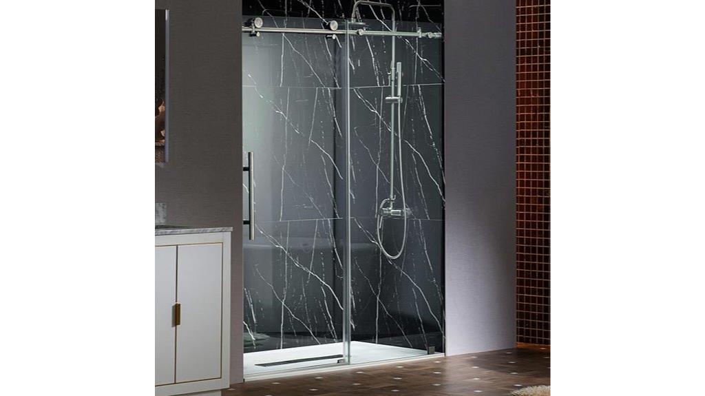 frameless shower door