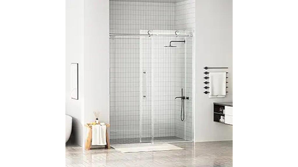 frameless sliding shower door