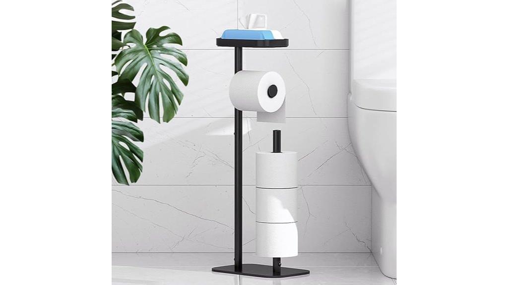 free standing toilet paper holder