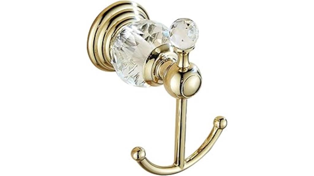 gold wall mounted towel hook