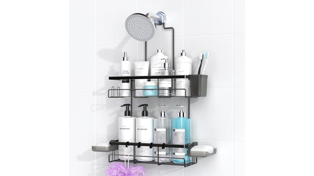 hanging bathroom shower organizer