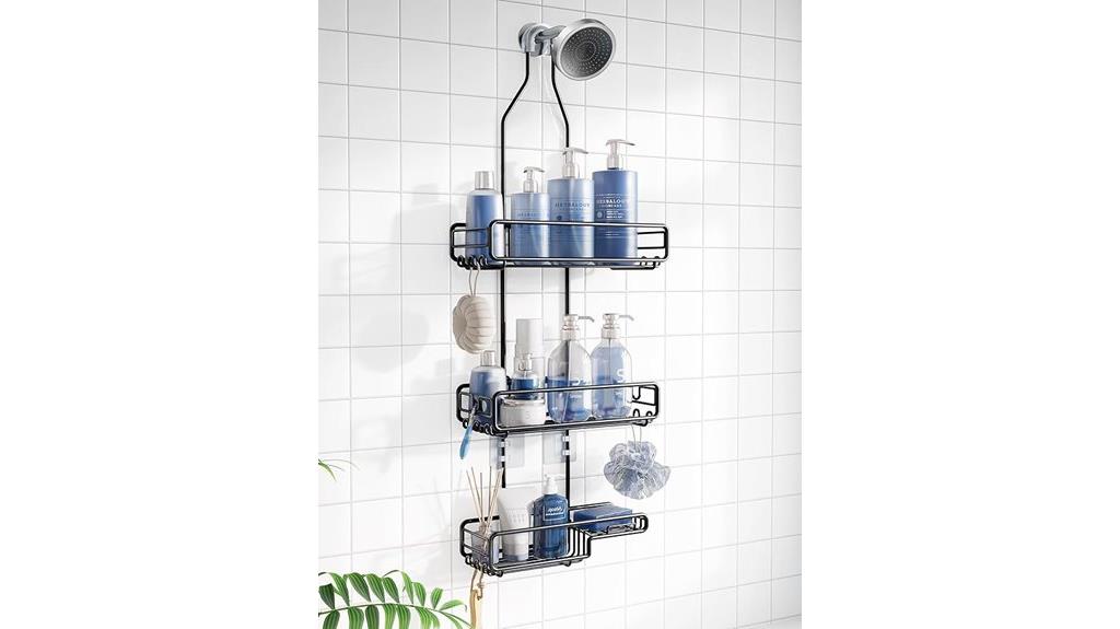 hanging bathroom shower organizer