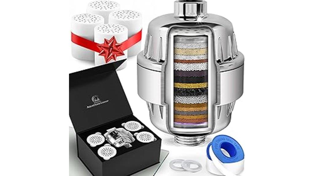 hard water shower filter