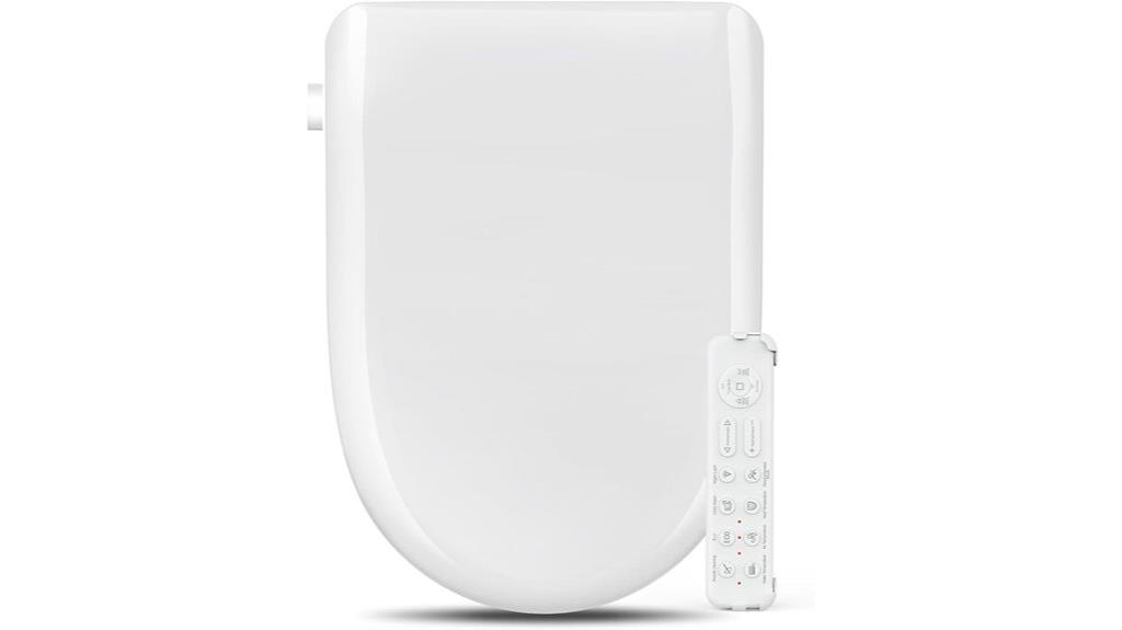 heated bidet with dryer
