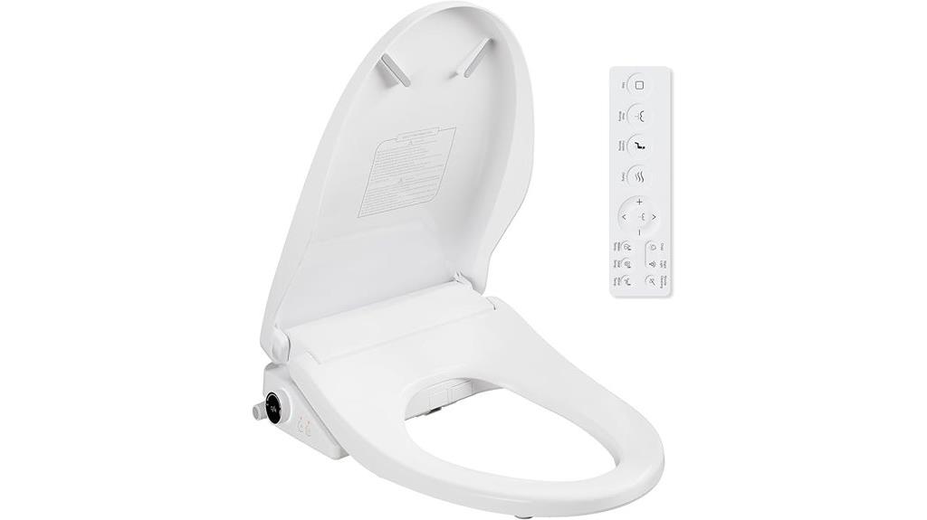 heated bidet with warm water