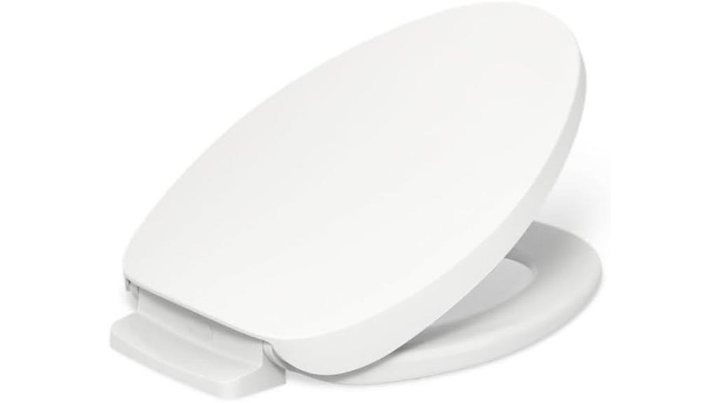 heated elongated toilet seat