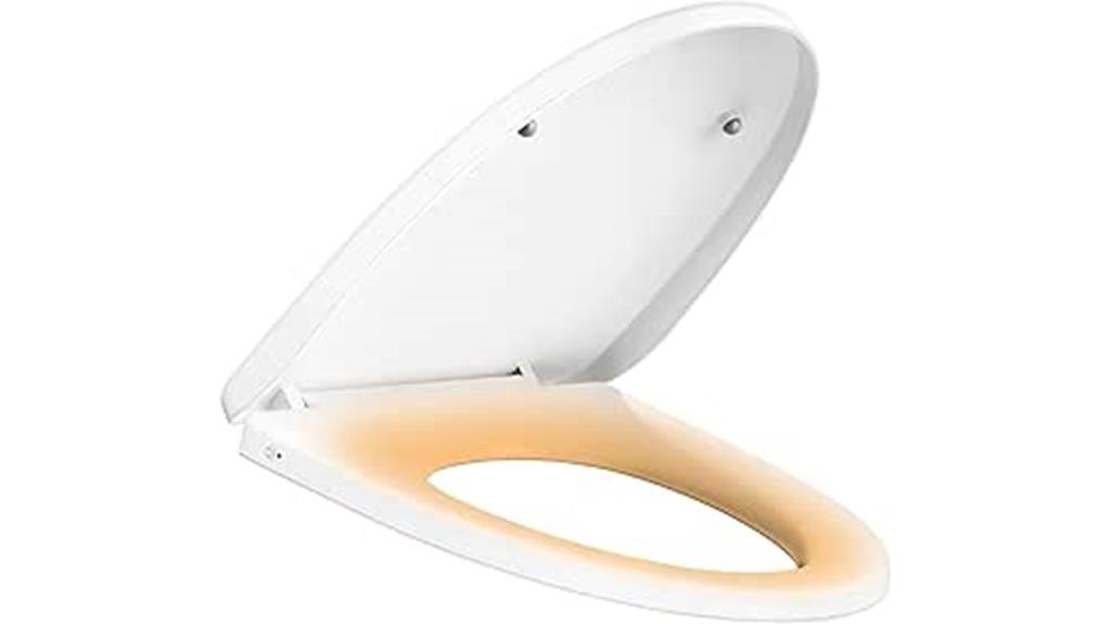 heated toilet seat features