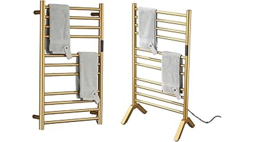 heated towel rack features