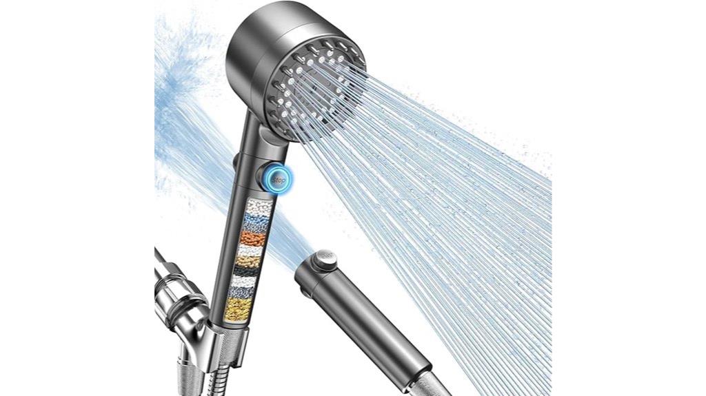 high pressure filtered shower