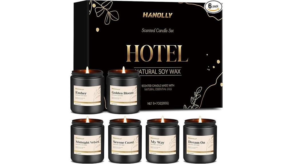 hotel home scented candles