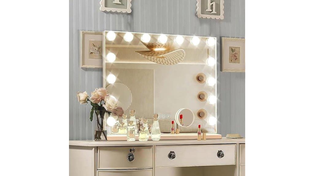 illuminated hollywood vanity mirror