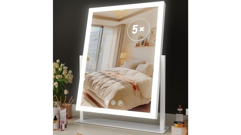 illuminated makeup mirror