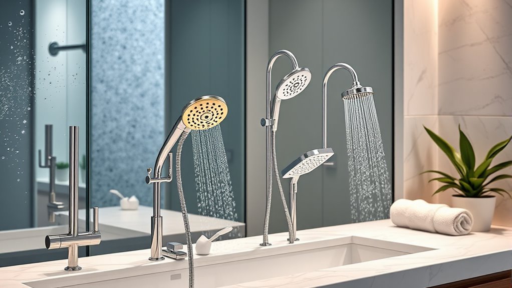 key shower head features