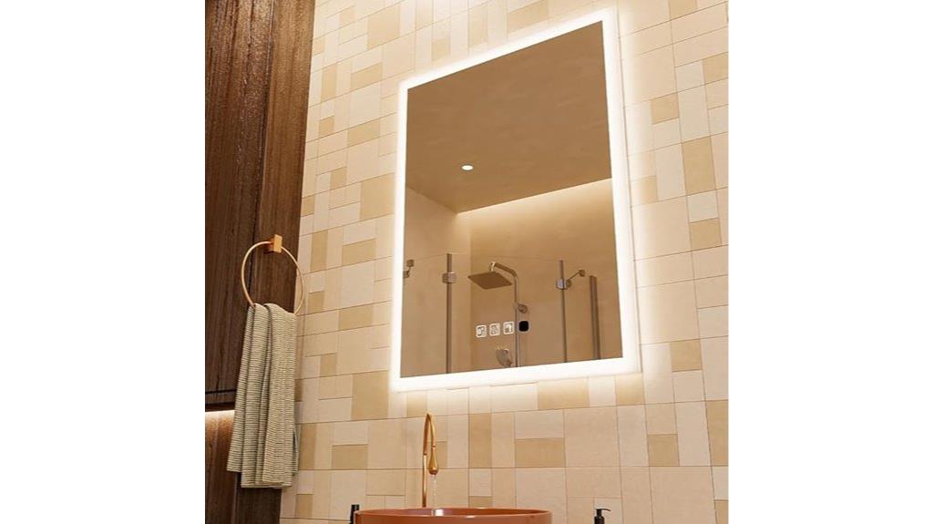 large led mirror with bluetooth