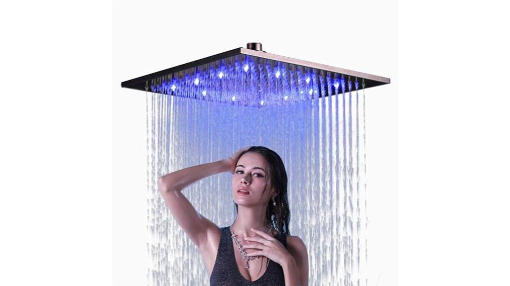 large square rain shower