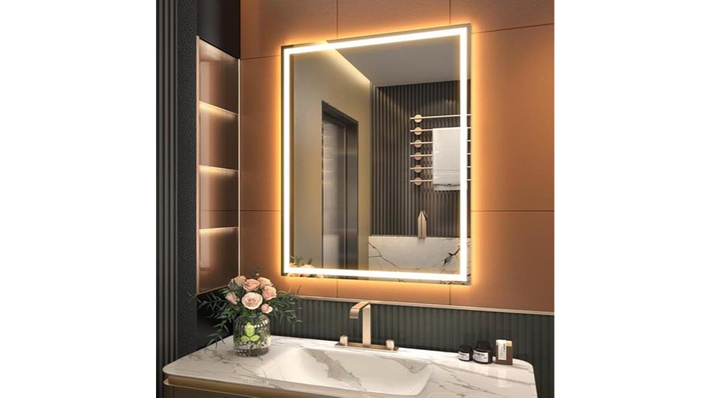 led bathroom mirror with bluetooth