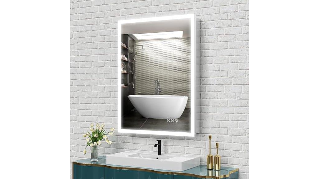 led lit mirror cabinet