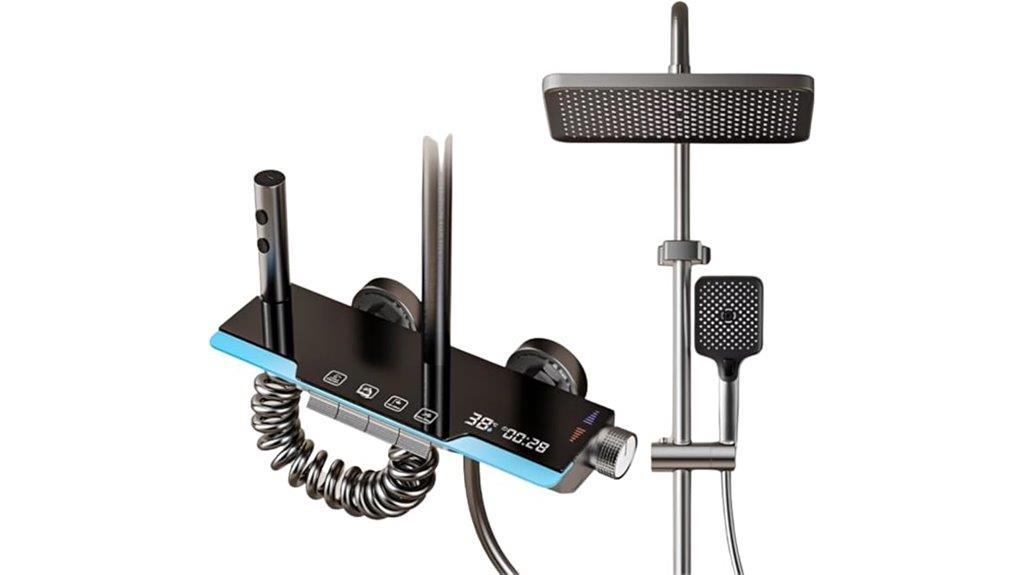 led thermostatic shower column