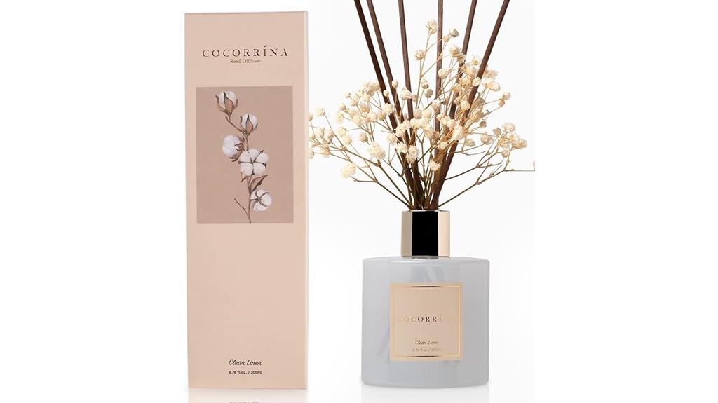 linen scented reed diffuser
