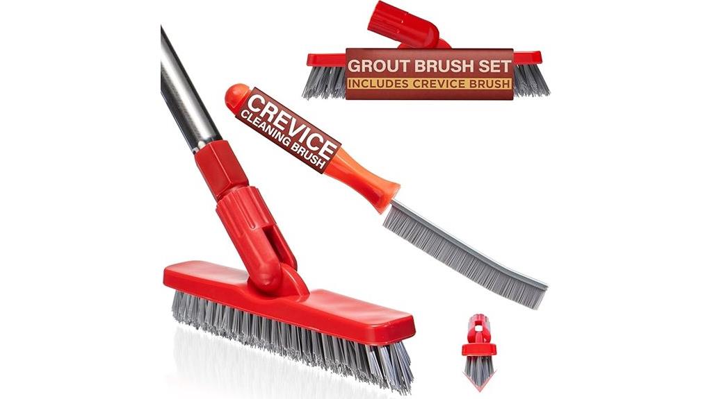 long handle grout brush