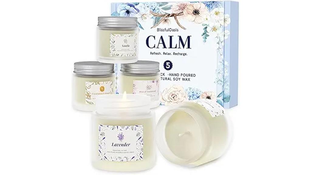 long lasting scented candle set