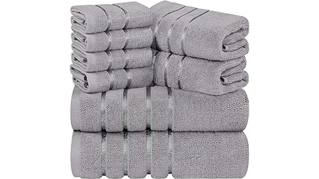 luxury 8 piece towel set