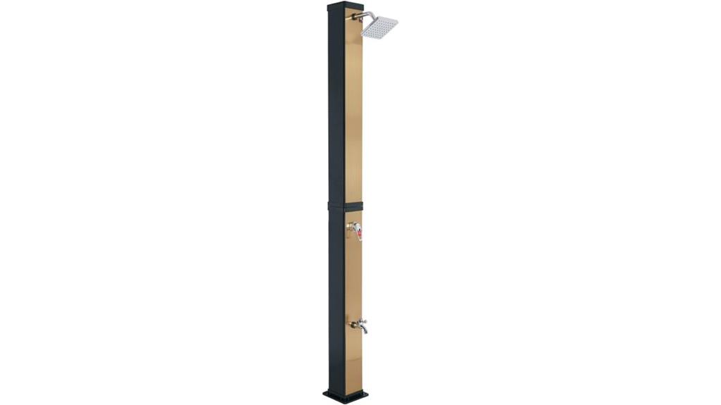 luxury gold and black shower