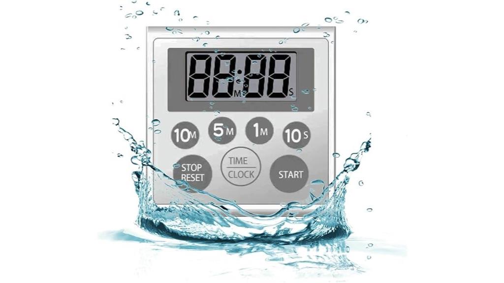 magnetic lcd shower timer