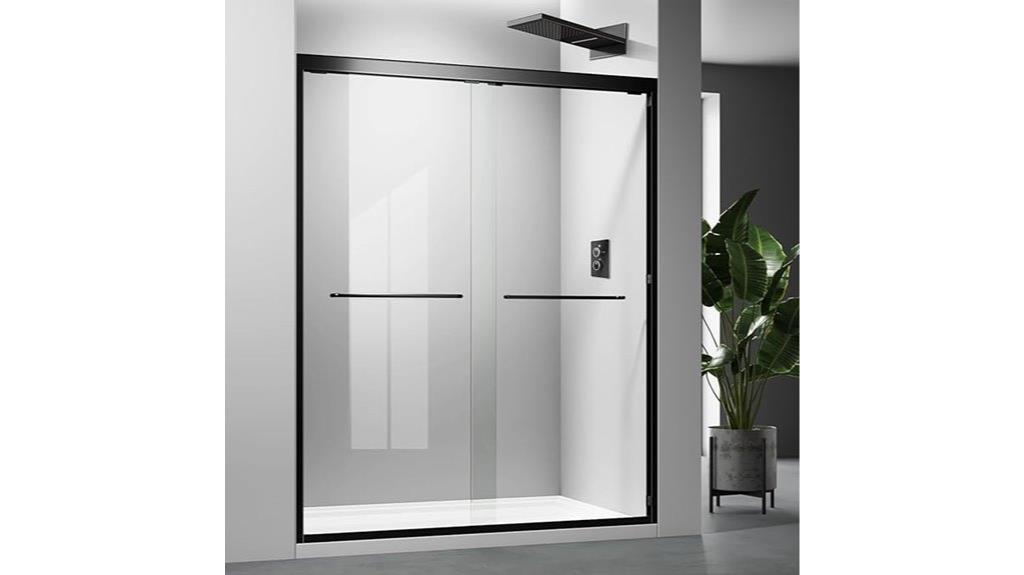 matte black sliding door