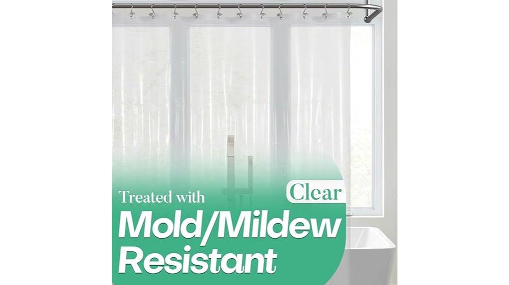 mrs awesome clear shower curtain