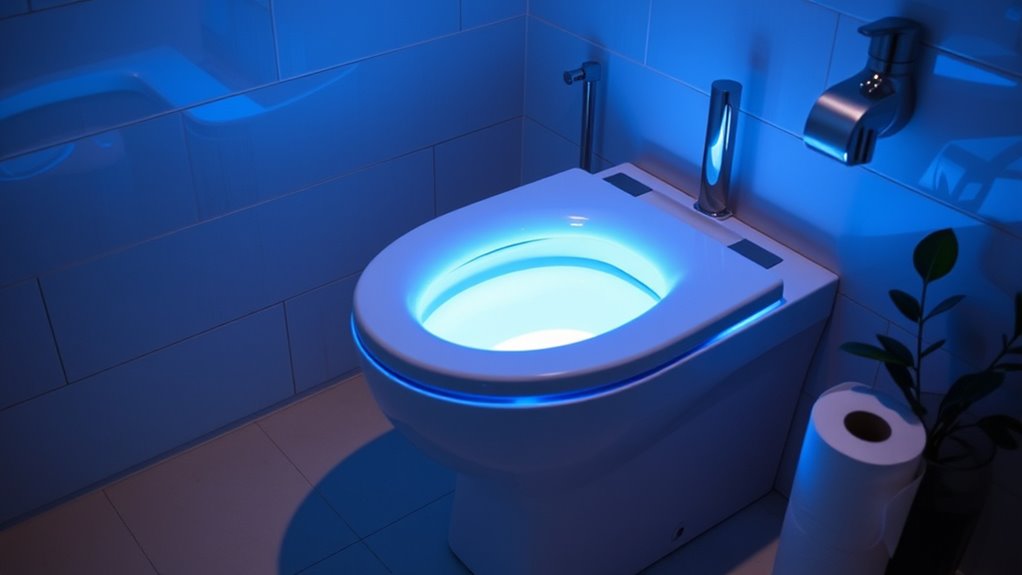 night light toilet seat features
