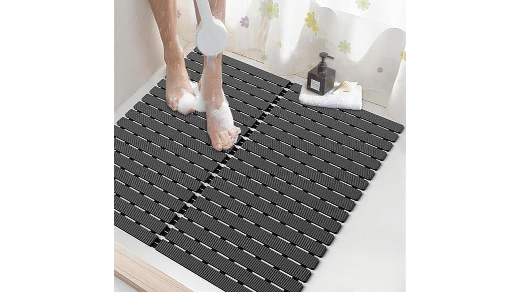 non slip square shower mat