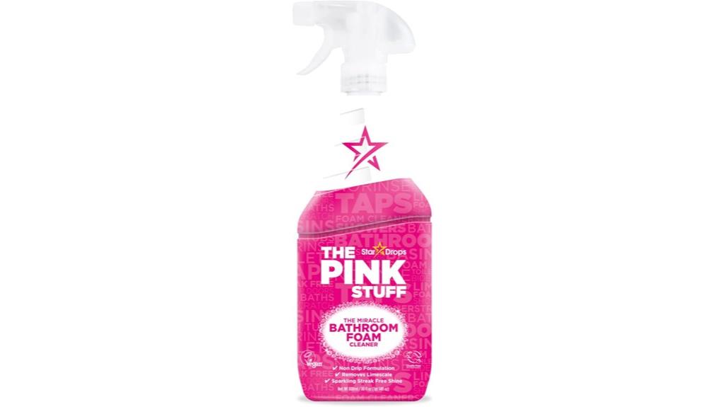 pink foam bathroom cleaner