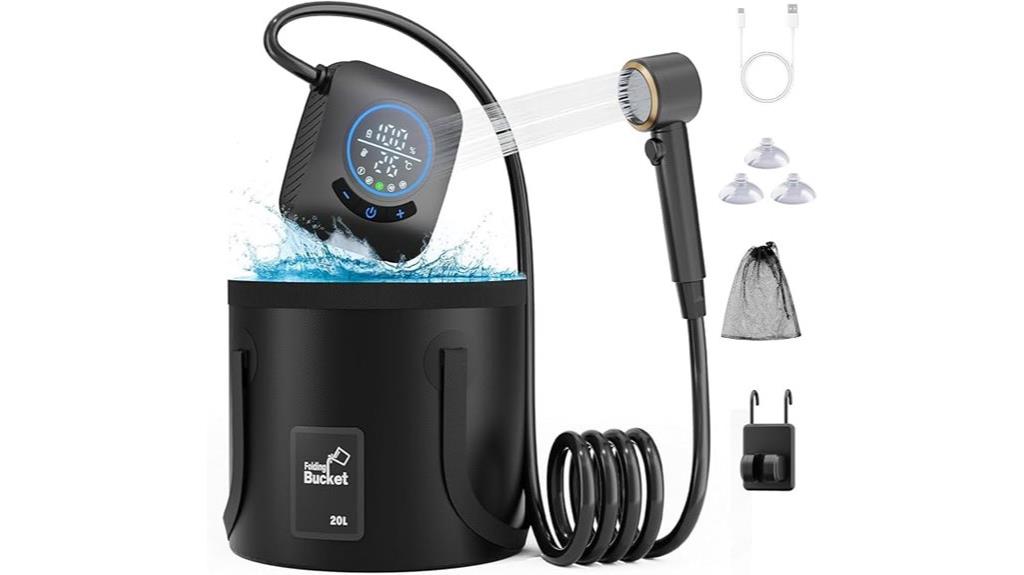 portable 20l camping shower