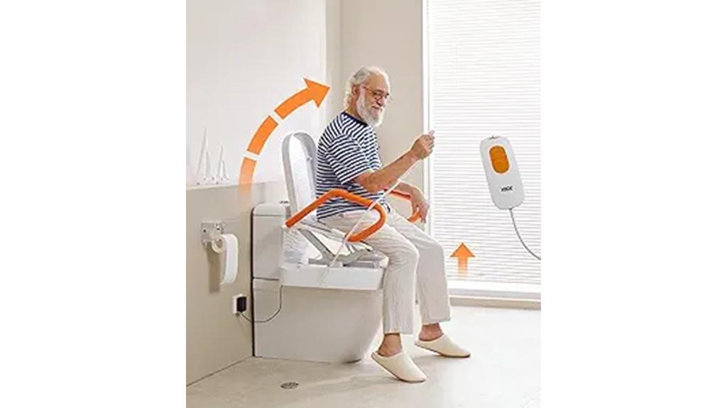 powered toilet seat lift