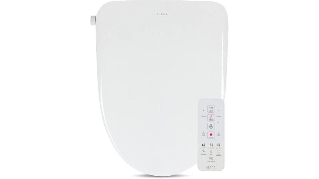 premium white elongated bidet