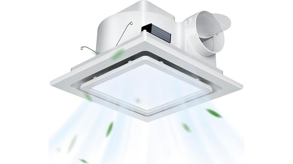 quiet led bathroom fan