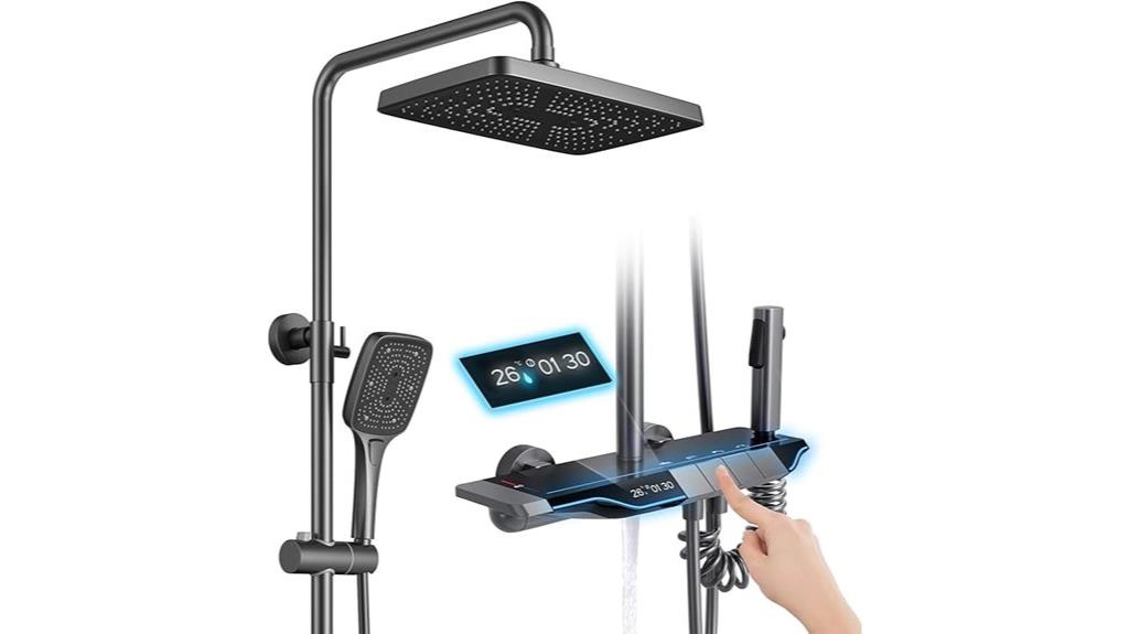 rain shower digital display