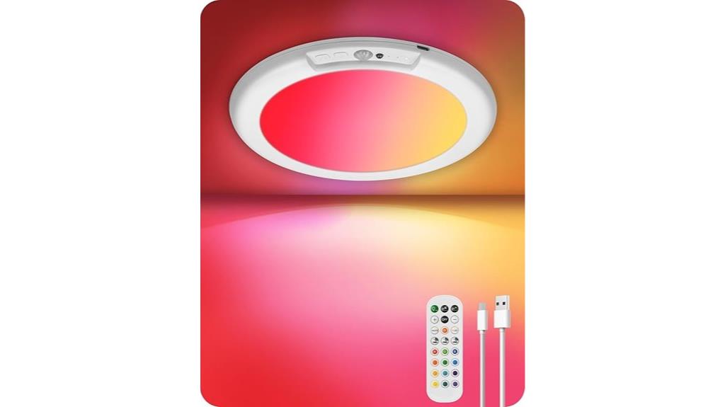 rechargeable motion sensor shower light