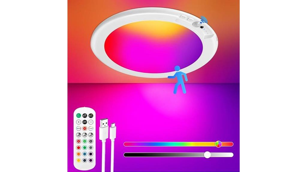 rechargeable rgb ceiling light