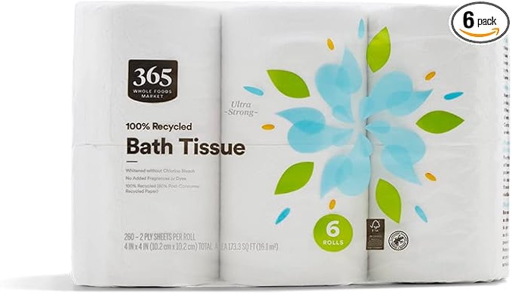 recycled bath tissue pack