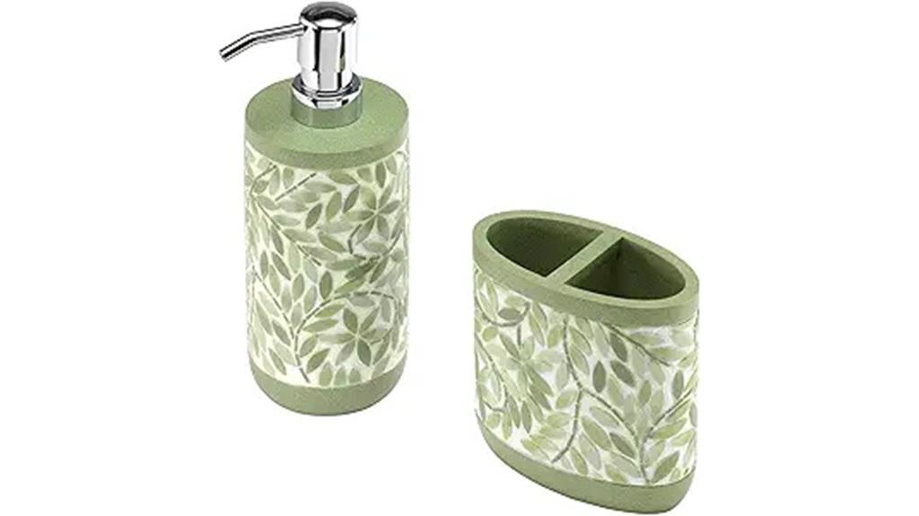 resin bathroom accessory set